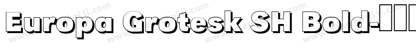 Europa Grotesk SH Bold字体转换